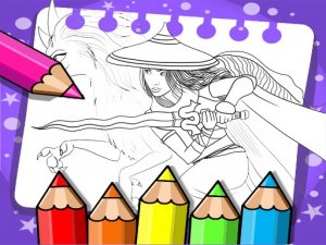 Raya Coloring Adventure Game