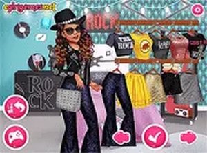 Rock Fashion Dress Up Game