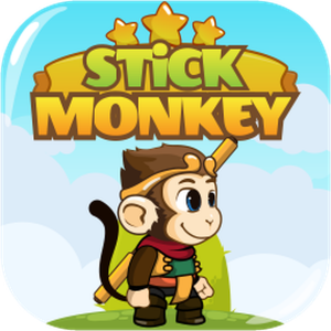 Stick Figure Monkey Platform Game